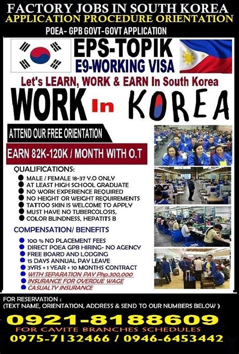 Korea jobs in POEA .